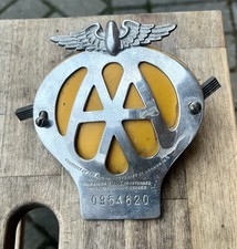 Classic Car AA Shield Badge Grill Bonnet Mini Jaguar Austin Morris MG Ford