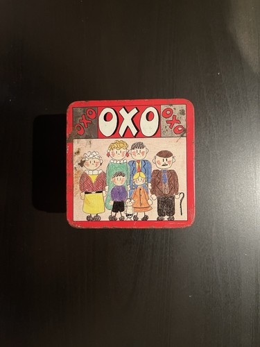 Vintage oxo cube storage tin - oxo,