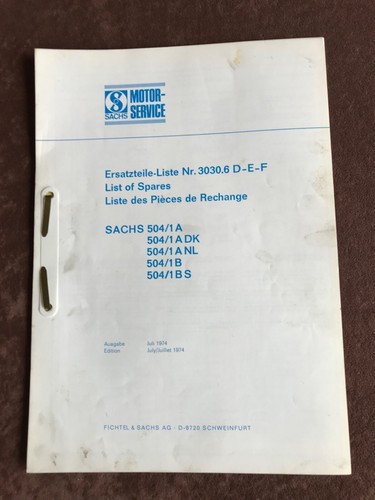 Sachs 504 nl s spare - b, dk