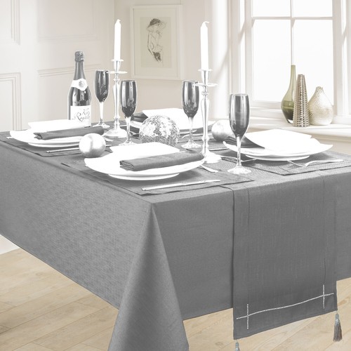 Linen look grey - look,