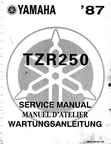 Yamaha tzr250 1987 - tzr250,