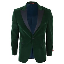 Mens Green Velvet Tuxedo Suit