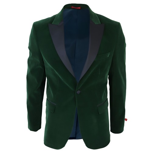 Mens green velvet tuxedo - green,