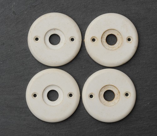 White art deco bakelite door - deco,