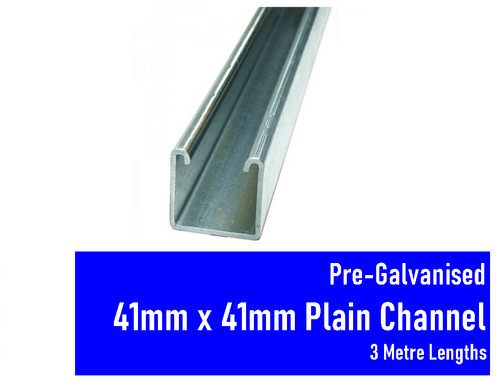 Pre galvanised unistrut - pre-galvanised, plain