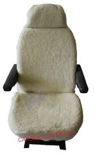 For FIAT DUCATO LUXURY MOTORHOME SEAT COVERS FAUX SHEEPSKIN PAIR