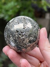 Pyrite Large Crystal Ball AAA+ Abundance / Manifestating Luck 288g 51mm 28