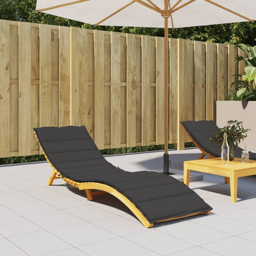 Sun lounger cushion black - lounger,