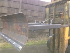 forklift truck snow plough/yard scrapper attachment  1250mm wide ( unpainted )
