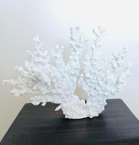 White resin faux - resin, fire