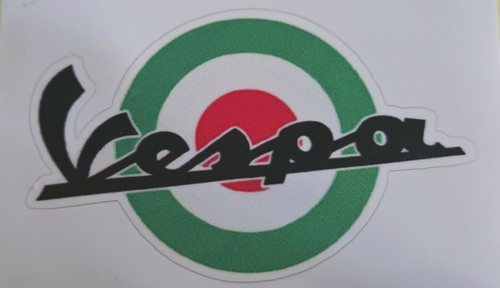 Vespa green sticker 7cm - vespa,
