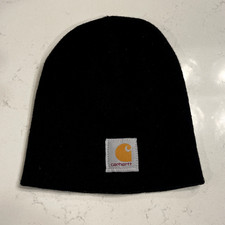 CARHARTT Black Beanie Acrylic