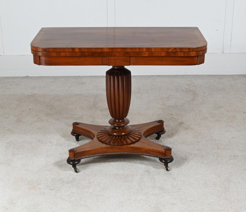 Regency card table mahogany - table,