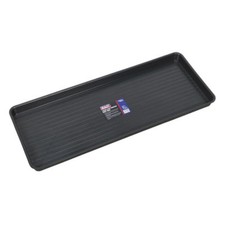 (SBS) Black Plastic Large Low Profile Drip Tray 1000x400x50mm Garage Workshop