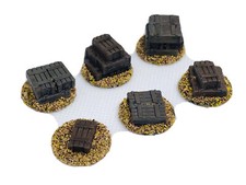 6 Modern War Game Ammo Boxes