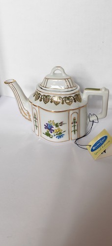Porcelain art miniature teapot - art,