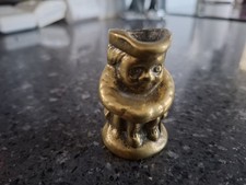 Small Antique Solid Brass Toby