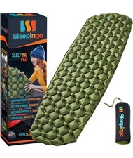 Ultralight Inflatable Sleeping Pad - Waterproof, Compact Air Mattress - Green