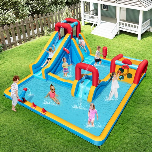 Inflatable double water slide - inflatable,