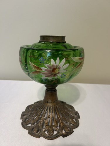 Antique green glass - antique, oil