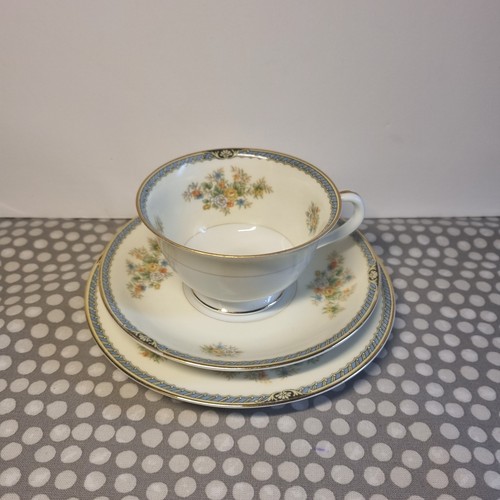 Rose china tea trio with - trio,