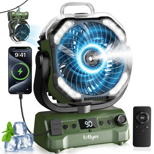 Portable camping fan 20000mah - fan,