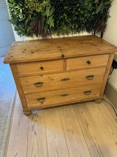 Antique Pine Chest Of Drawers