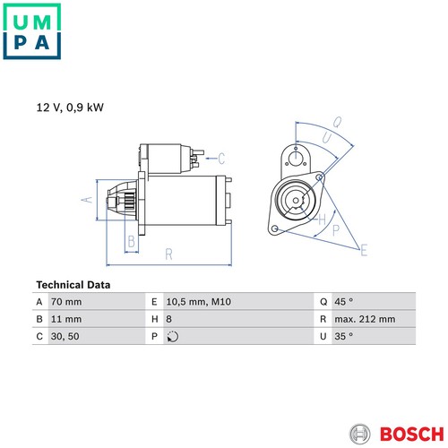 Starter 986 016 730 for - starter,