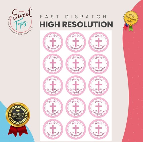15x pink christening - 15x,