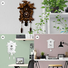 Classic Minimalist Cuckoo Pendulum Wall Clock Hanging Bird Clock Home Decor Gift