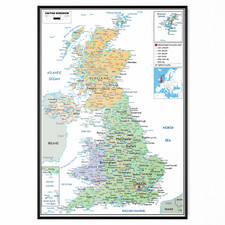UK Countries Map Detailed