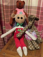 Three Hand Made Soft Animal