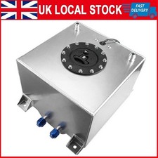 5 Gallon 20L Aluminum Racing Drift Fuel Cell Tank With Cap Outside UK