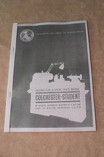 Colchester Student Round Head Lathe Manual.
