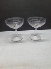2 Vintage Babycham Glasses 1cm High (B76)