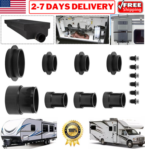 Black waste water holding - rv,