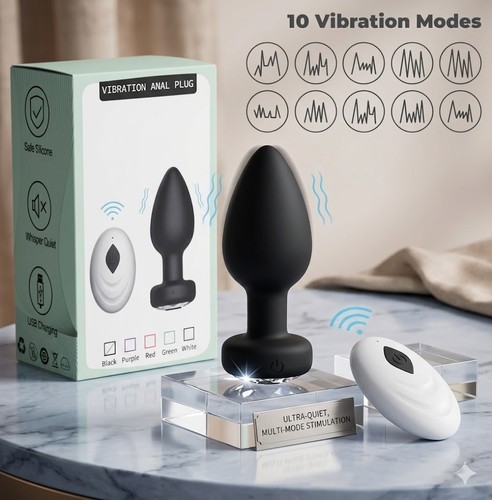 Remote control anal butt plug - remote,
