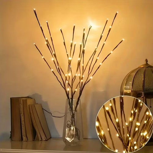 Led lighted twig branches - 2x,