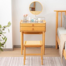 Bedroom Bamboo Stool Makeup
