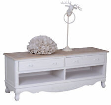 TV Table Shabby White TV Furniture Vintage Sideboard Country Style TV Cabinet New