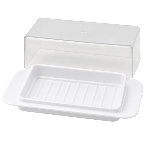 Plastic butter dish with lid - butter,