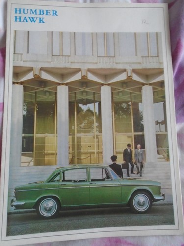 Humber hawk brochure - brochure, undated