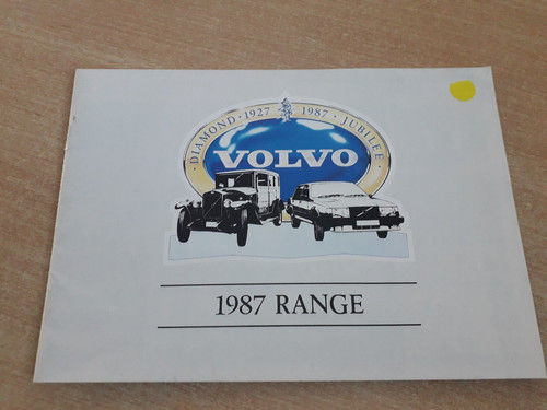 Volvo sales brochure 1987 - volvo,