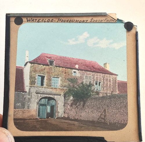Magic lantern slide hougoumont - lantern,