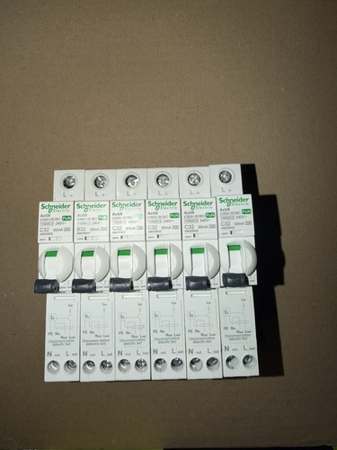 Schneider c32a type rcbo pon - type, c