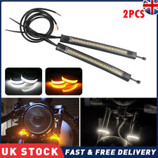 1 Pair SMD LED Strip Bike Motorcycle Car Fork Turn Signal Indicator Light Blink