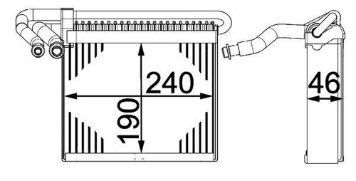 Mahle ae70000p evaporator - a/c,