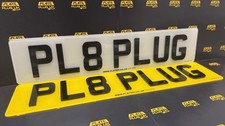 PAIR OF 4D NUMBER PLATES ROAD