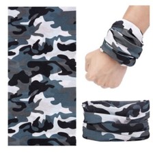 Lightweight Neck Tube Scarf, Breathable Bandana, Camo Face Cover & Headband