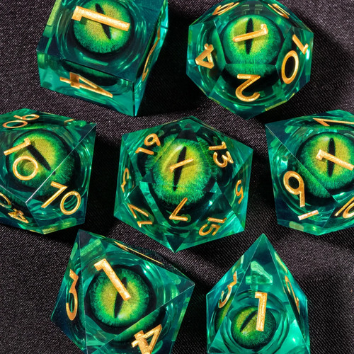 Dnd liquid core dice set - liquid, sharp
